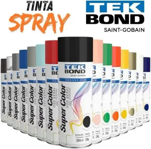 Tinta Spray Tekbond 350ml - Várias Cores | Nova a Pronta Entrega