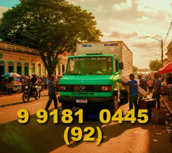 Frete bau em Ponta Negra, Adrianópolis, Flores e Vieiralves agora pela tarde Eqp/Padrão