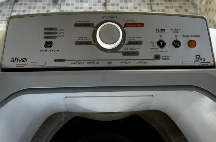 Máquina de lavar Brastemp 09kg cesto inox!!!! Passo cartão 