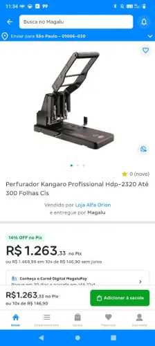 Perfurador Profissional Kangaro