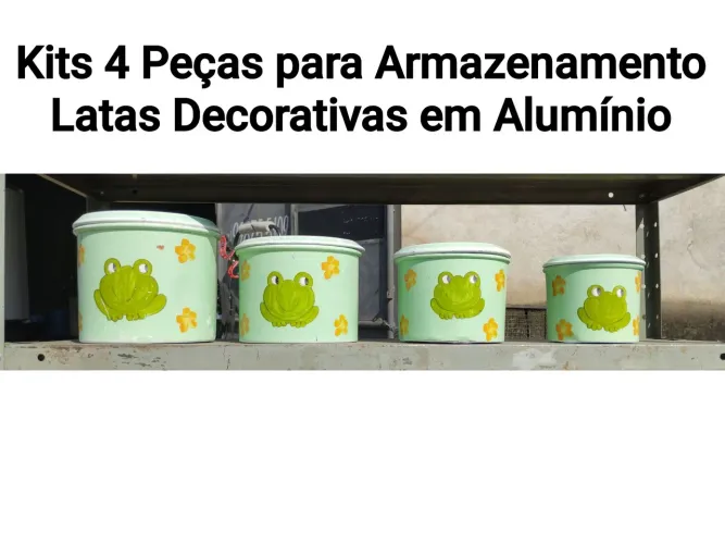 Kits 4 Peças Latas de Alumínio 