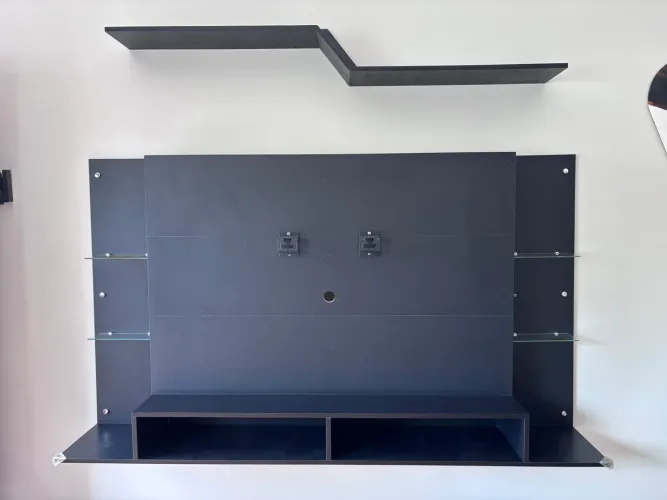 Painel para TV até 60 polegadas - Preto (já montado e com suporte para TV)