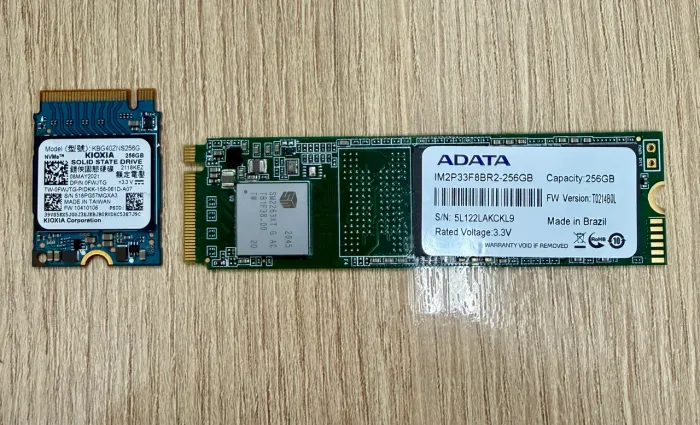 NVME 256GB - 2 unidades 