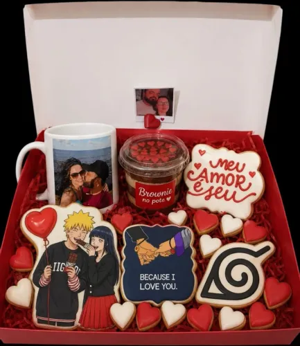 Biscoitos decorados namorados -Naruto/Mickey e Minnie/Homer Simpsons e Margem 