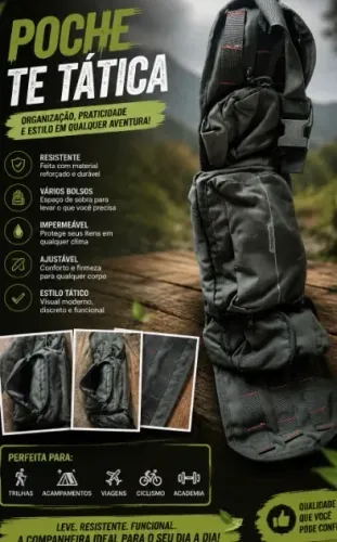 Pochete/ comprada na decathlon