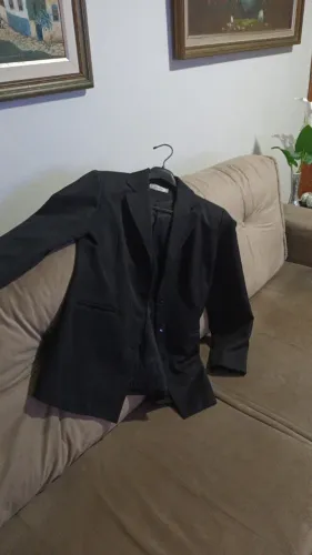 Blazer tam. P em Oxford Cenarium tradicional Preto tam P tipo Blaser Taier
