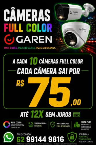 PROMOÇÃO CAMERAS GAREN