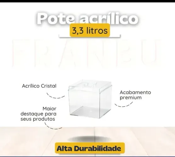 24 potes de acrílico de 3,3 litros