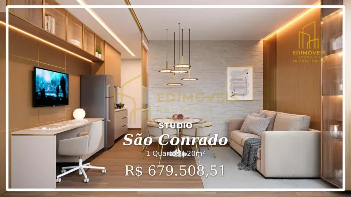 Oportunidade única: Studio na quadra do mar em São Conrado, Vila Velha!