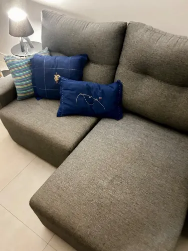 Sofá Tok&Stok Laziness 2 lugares reclinável cinza