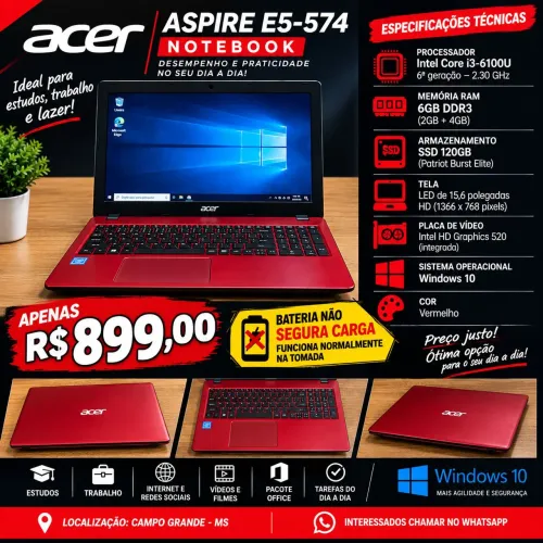 NOTEBOOK ACER E5-574 307M