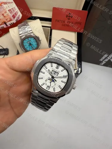 Patek Philippe Fases da Lua Completo Com Caixa Várias Cores