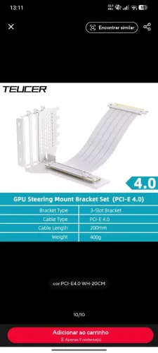 Suporte GPU Vertical