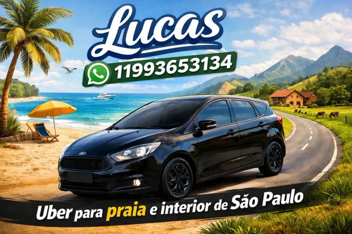 Motorista particular, praia e interior.