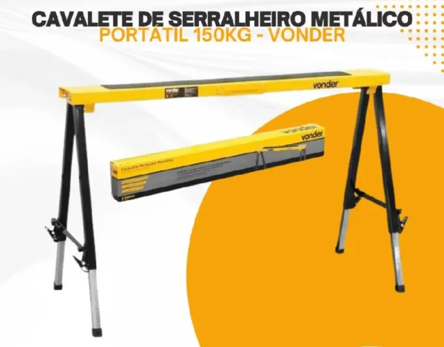 CAVALETE METÁLICO PORTÁTIL DESMONTÁVEL VONDER LINHA PROFISSIONAL 