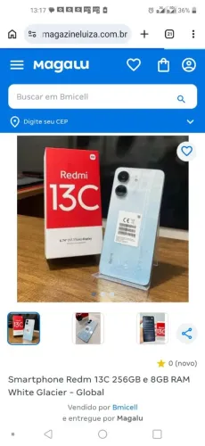 Celular usado 3 meses de uso tela quebrada porem funciona. Quem for querer so trocar telal