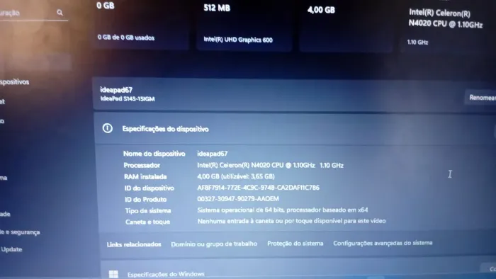 Vende-se notebook s145 