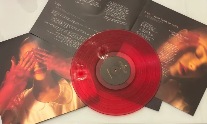 Eternal sunshine Ariana grande disco de vinil vermelho 