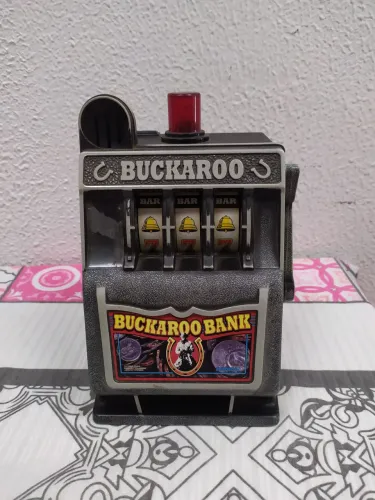Máquina Caça-níqueis Buckaroo Bank las vegas vintage 1960