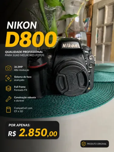 Câmera Nikon D800