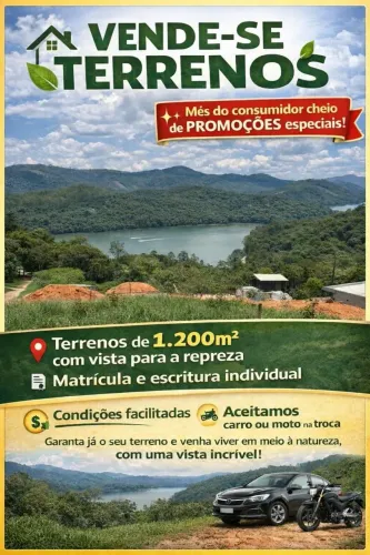 Terreno a Venda / Nazaré Paulista - SP / Entrada e Parcelas Direta com o Proprietario