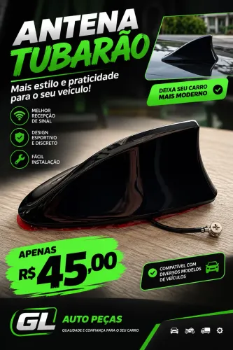 Antena tubarão automativa