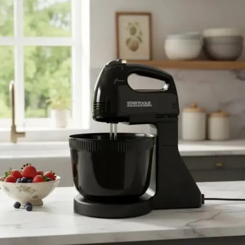 Batedeira Elétrica 220W Preta Nova Compacta