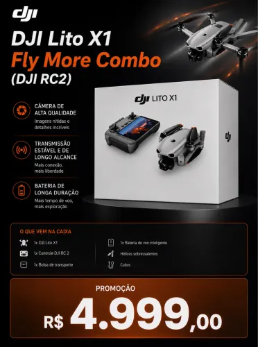 Drone dji Lito x1 fly more combo Dji RC 2