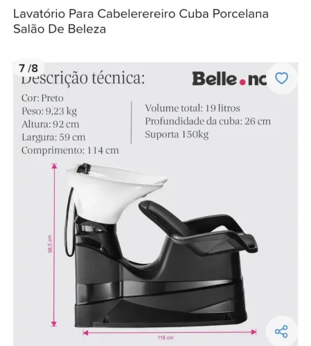Lavatório com Cuba porcelana