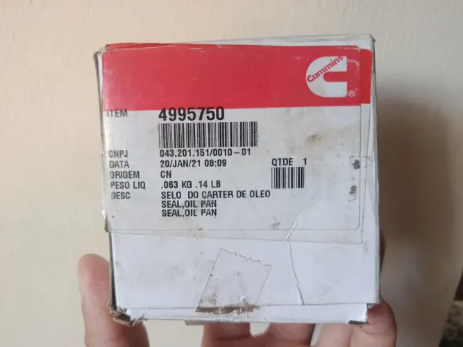 Selo Do Carter De Oleo Cummins 4995750 Novo