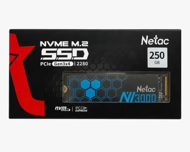 Ssd nvme Netac 250gb novo