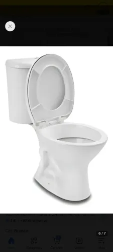 Vendo vaso sanitário com bacia acoplada