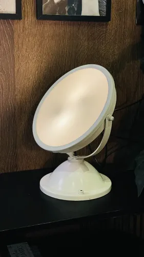 Lumina?ria Antiga Vintage Industrial Branca 220v