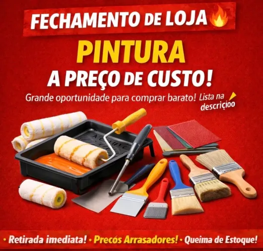 Caixa fechada - pintura - preço de custo