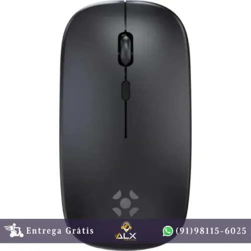 Mouse Sem Fio Tri-mode (2.4ghz, Bluetooth e Cabo) Slim Fortrek Ms14 Preto *ENTREGA GRÁTIS*