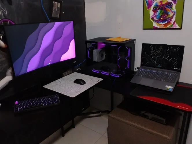PC Gamer RX7600 + Corsair MP600 Elite 932GB + Monitor 27" 240hz + Braço articulado