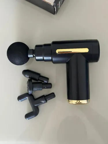 Mini Pistola Massageadora Elétrica Portátil - 4 Cabeças