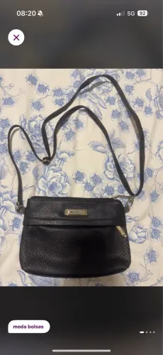 Bolsa de ombro preta