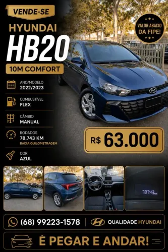 Hyundai HB20 Comfort 1.0 Flex 12V Mec. 2023