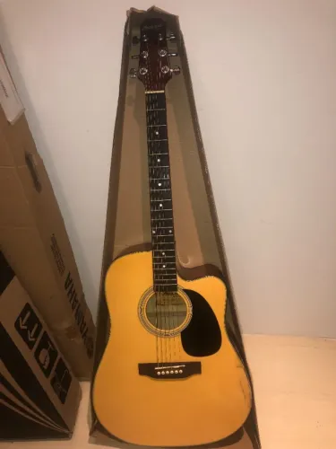 Violão Aço Folk Ashland by Crafter ADCE 10 NT - Outlet (Madeira Nobre)