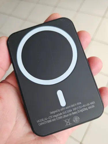 Carregador Portátil por indução 5.000mAh para iphone