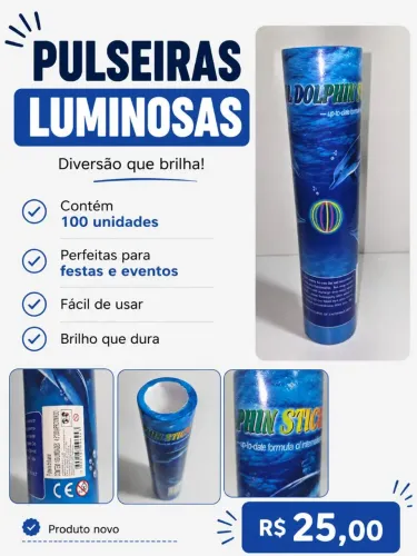Vendo 100 pulseiras luminosas!