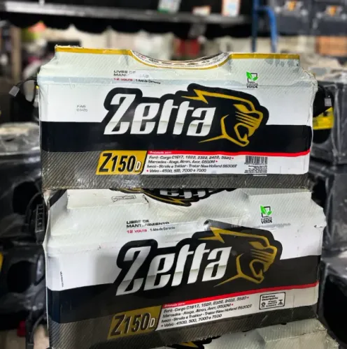 Bateria Automotiva 150AH Zetta em Até 10x em SJC