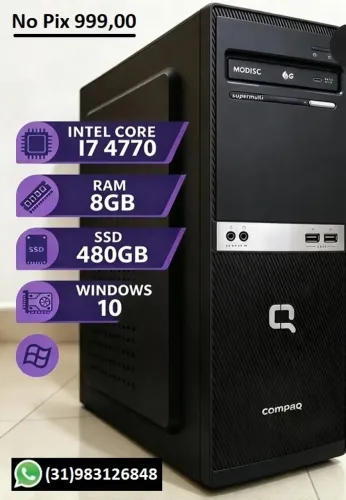 CPU Intel i7 8GB memória HD SSD 480GB