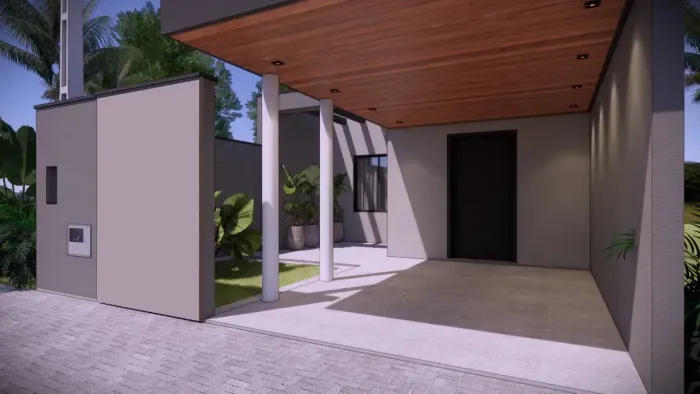 Casa Moderna 134m² com Pé-Direito Alto no Setville