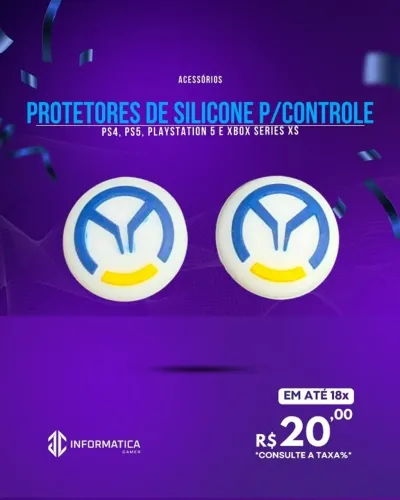 ACESSÓRIO PROTETORES DE SILICONE P/CONTROLE