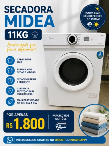Secadora midea 11 kg