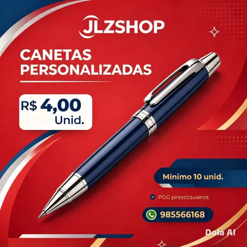 Caneta personalizada mínimo 10 unid .