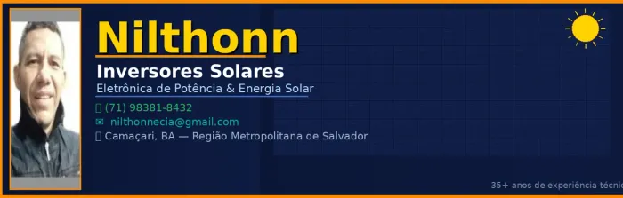 Conserto em Sistemas de Som Profissional e Inversores  Solares e de Alta Frequência. 