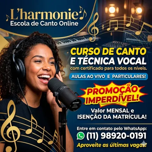 Aula de Canto e Técnica Vocal Online